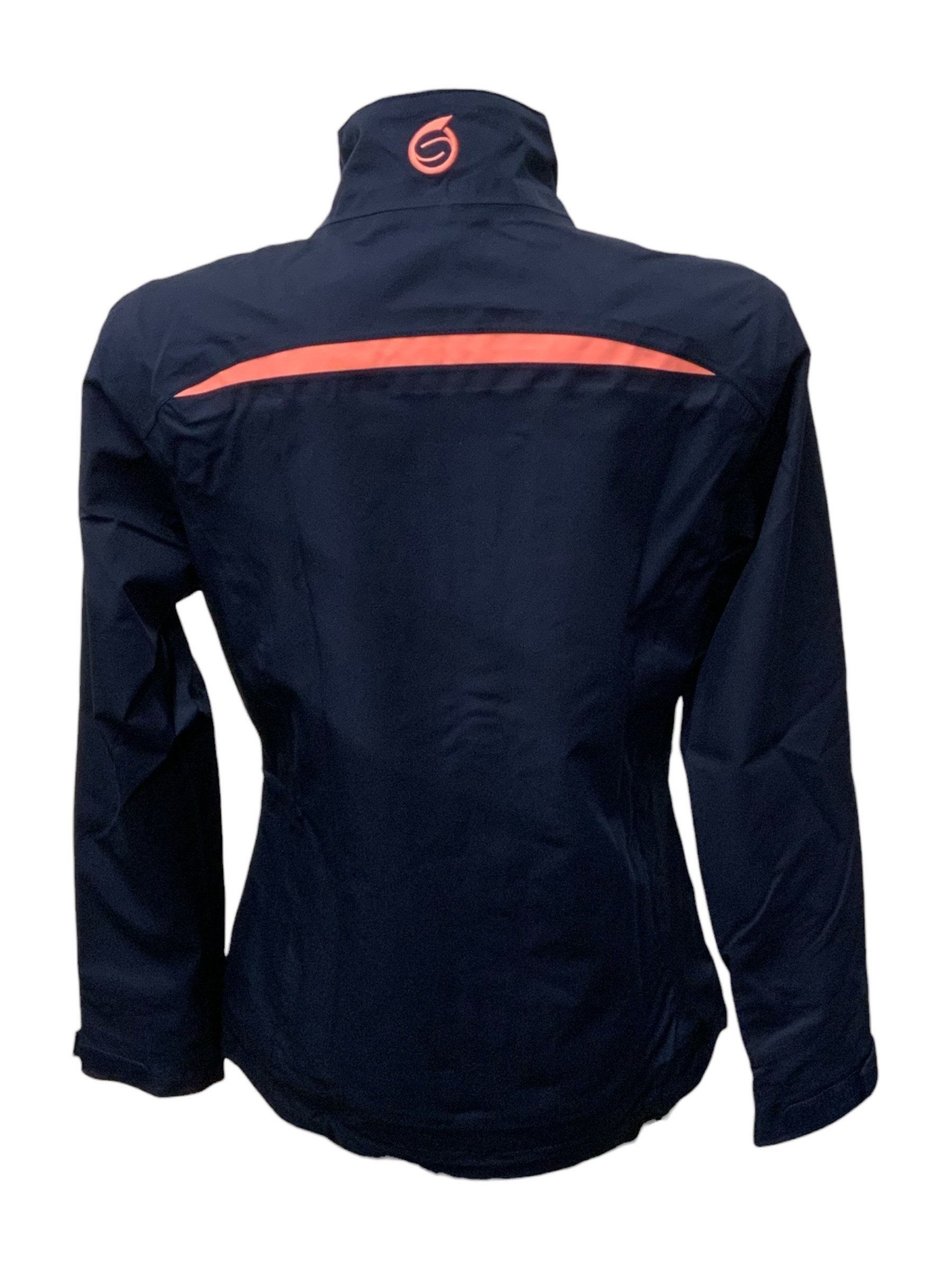 Picture of Sunderland of Scotland Ladies Killy Waterproof Golf Jacket - Navy / Coral - XXL ONLY