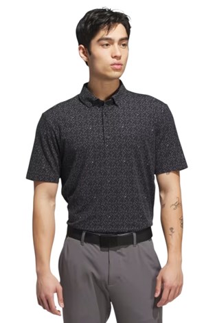 Show details for adidas Men's Ultimate 365 Micro Argyle Polo Shirt - Black / Carbon
