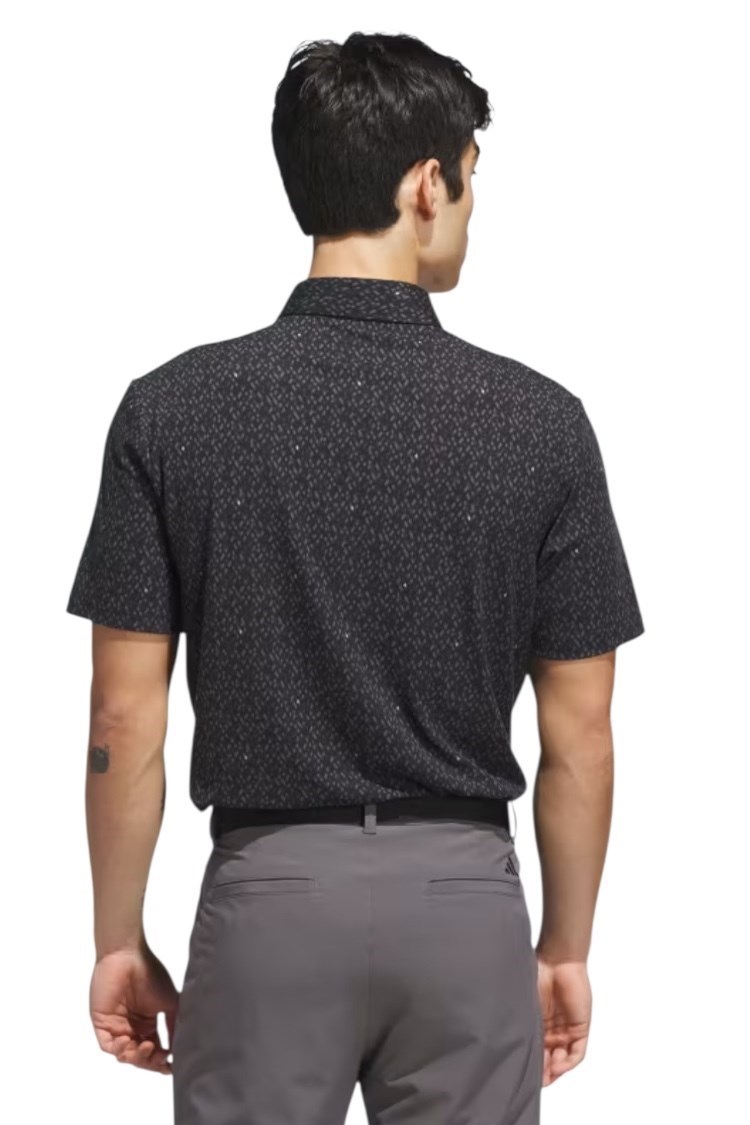 Picture of adidas Men's Ultimate 365 Micro Argyle Polo Shirt - Black / Carbon