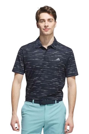 Show details for adidas Men's Ultimate 365 Mesh Print Polo - Collegiate Navy