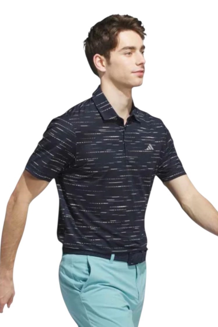 Picture of adidas Men's Ultimate 365 Mesh Print Polo - Collegiate Navy