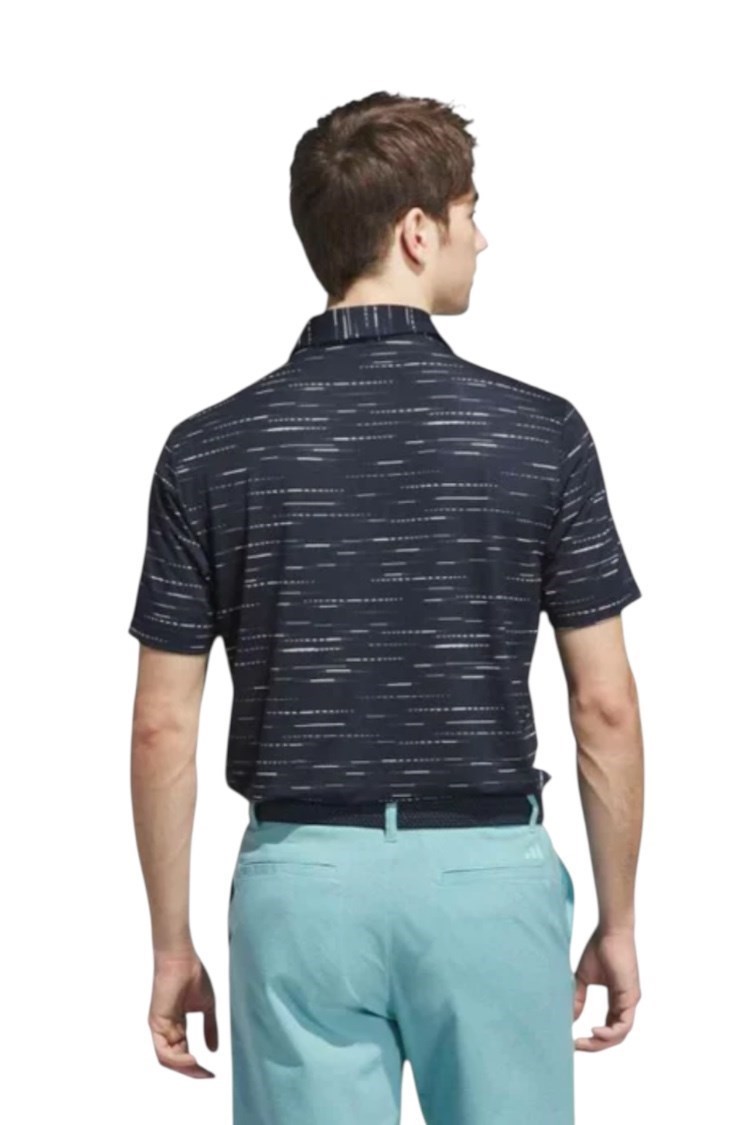 Picture of adidas Men's Ultimate 365 Mesh Print Polo - Collegiate Navy