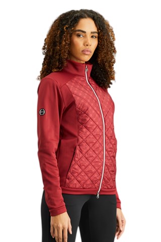 Picture of Ping Ladies Ashlynn Hybrid Fleece Jacket – Tibetan Red Multi