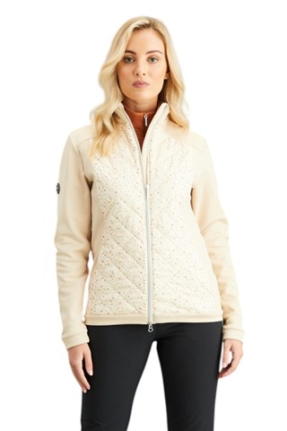 Picture of Ping Ladies Ashlynn Hybrid Fleece Jacket - Sand Multi