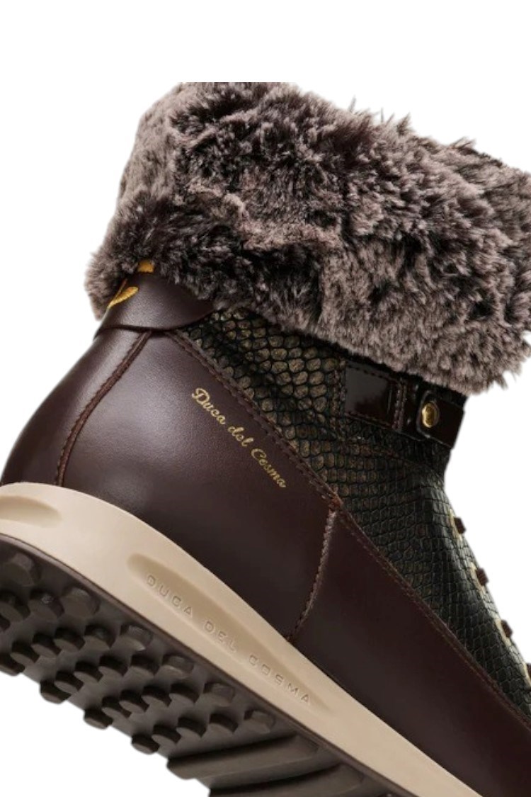 Picture of Duca Del Cosma zns  Ladies Francesca Golf Boots - Dark Brown