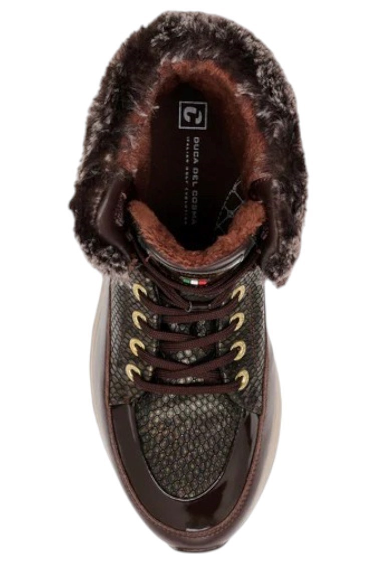 Picture of Duca Del Cosma zns  Ladies Francesca Golf Boots - Dark Brown