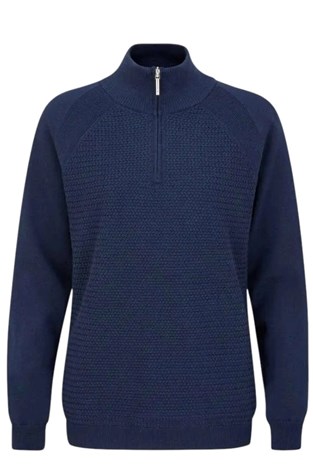 Show details for Ping Ladies Hartley Lined 1/2 Zip Sweater - Oxford Blue
