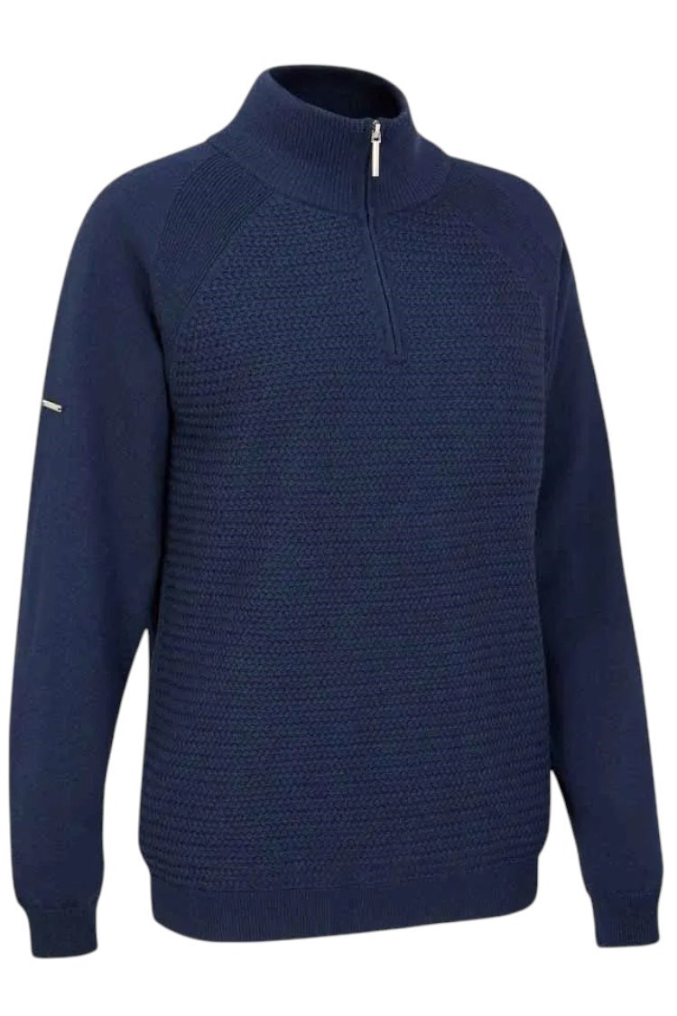 Picture of Ping Ladies Hartley Lined 1/2 Zip Sweater - Oxford Blue