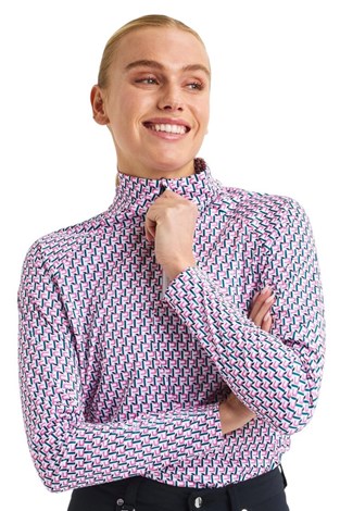 Show details for Rohnisch Ladies Addy Long Sleeve Top - Logo Rose