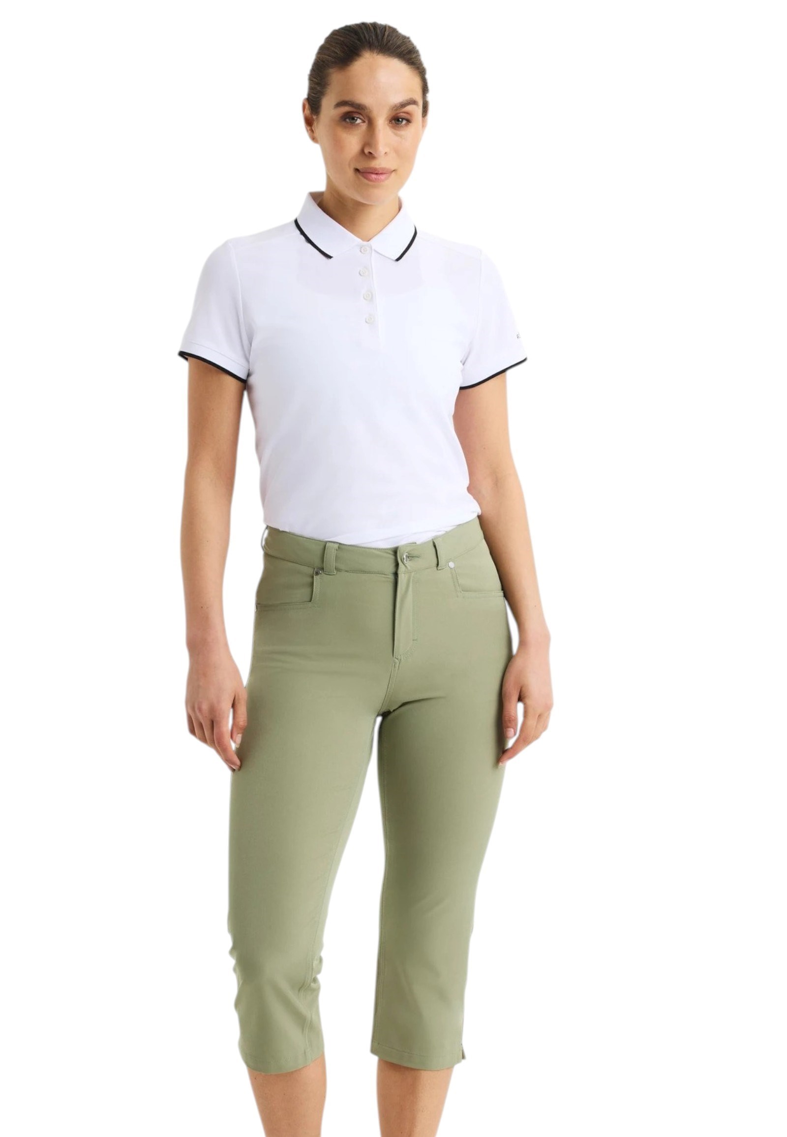 Picture of Rohnisch zns Ladies Chie Comfort Capri - Sage Green