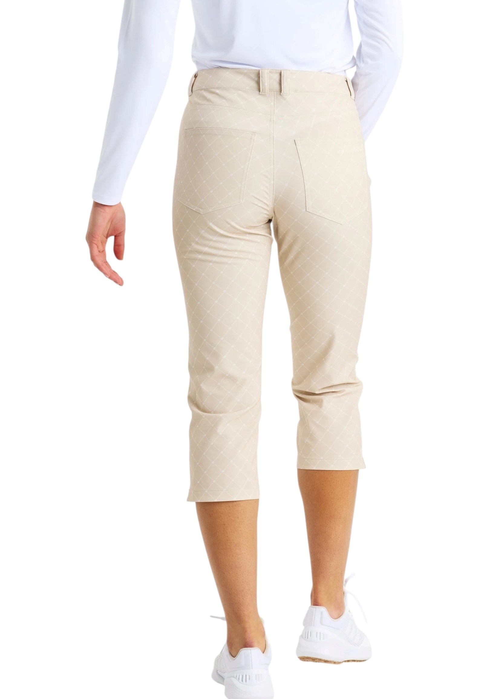 Picture of Rohnisch Ladies Chie Comfort Capri - Micro R Check Oat