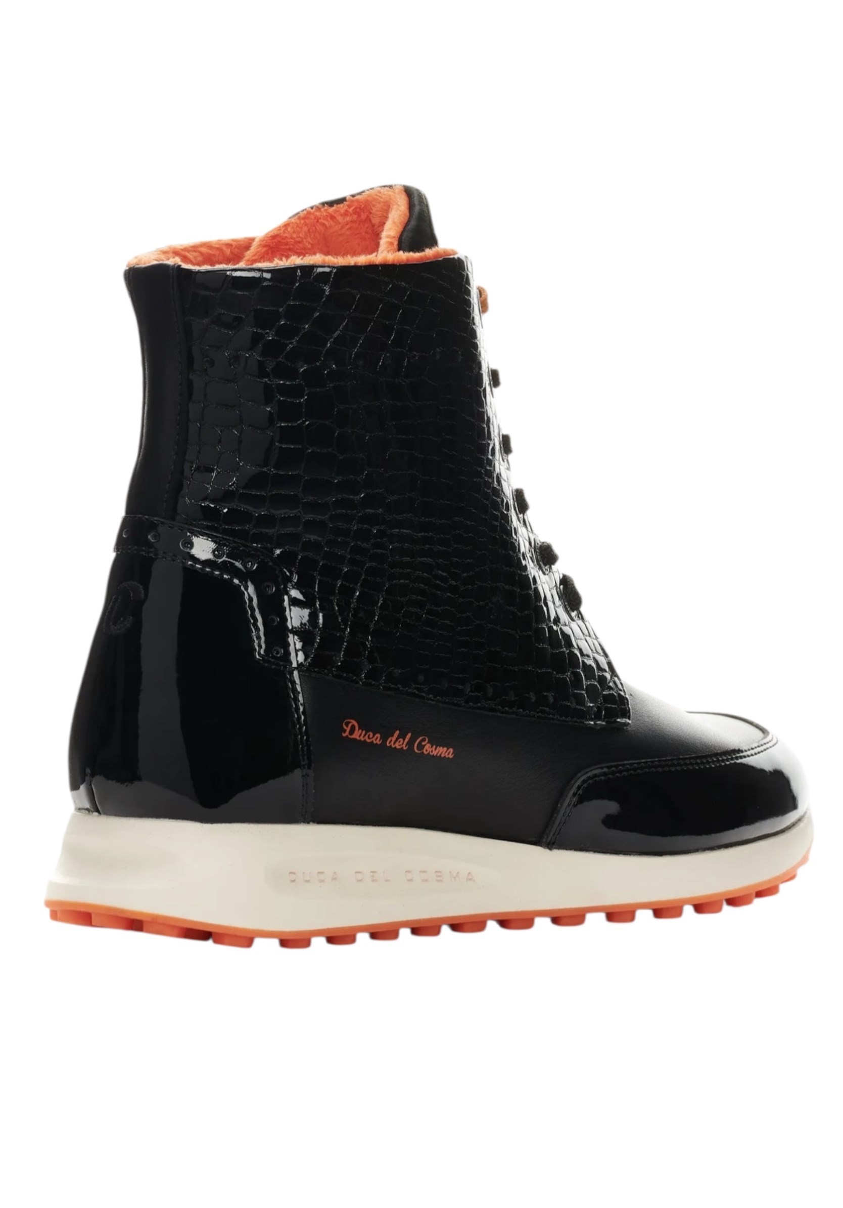 Picture of Duca Del Cosma Ladies Lorenza Golf Boots - Black / Croco