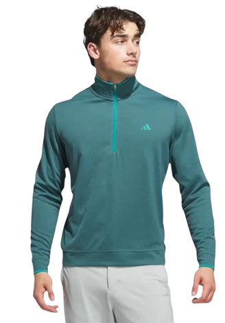 Show details for adidas Men's Lightweight Half Zip Top - Preloved Teal