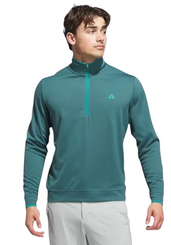 Picture of adidas Men's Lightweight Half Zip Top - Preloved Teal