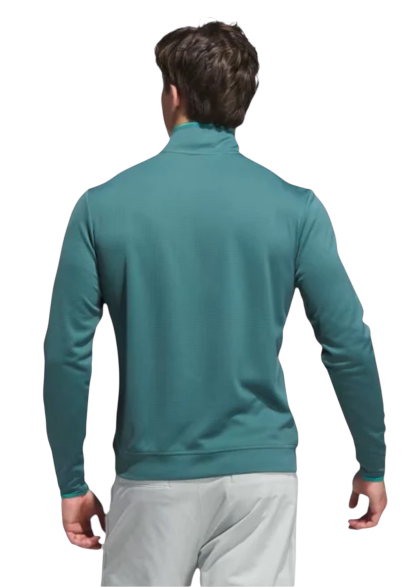 Picture of adidas Men's Lightweight Half Zip Top - Preloved Teal