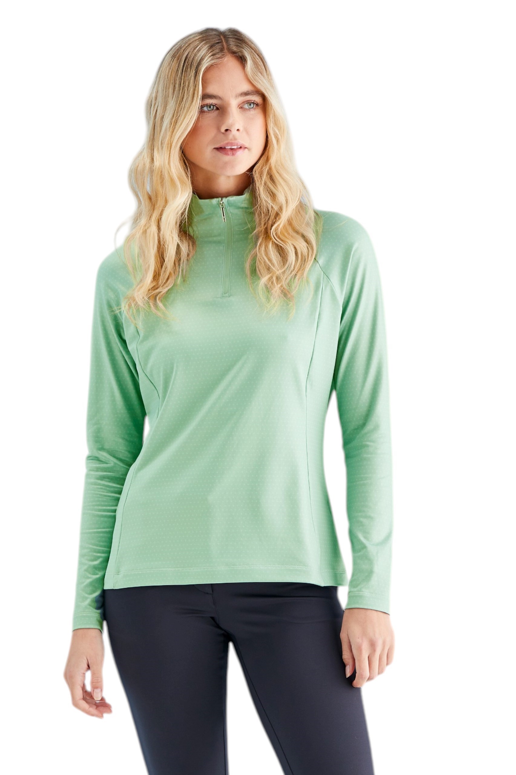 Picture of Ping Ladies Jasmine Long Sleeve Top - Eucalyptus