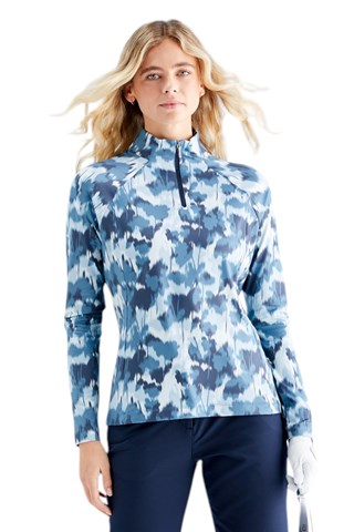 Picture of Ping Ladies Jasmine Long Sleeve Top - Navy Multi