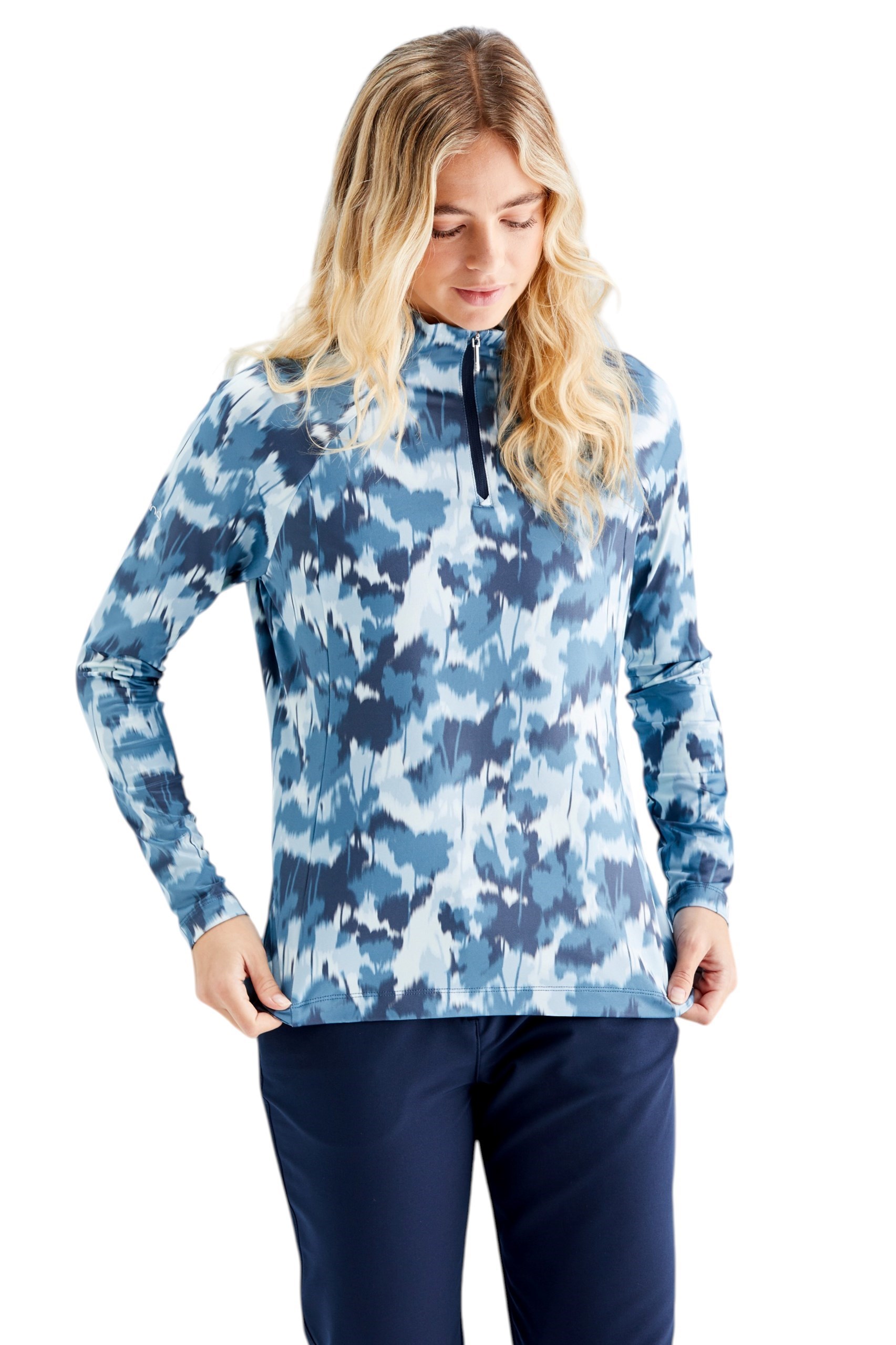 Picture of Ping Ladies Jasmine Long Sleeve Top - Navy Multi