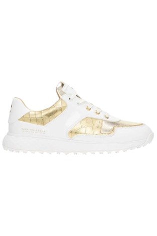 Show details for Duca Del Cosma Ladies Padova Golf Shoes - White / Gold