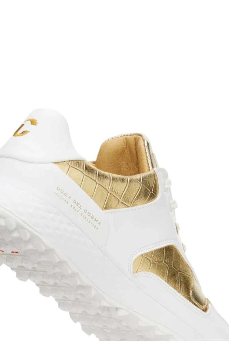 Picture of Duca Del Cosma Ladies Padova Golf Shoes - White / Gold