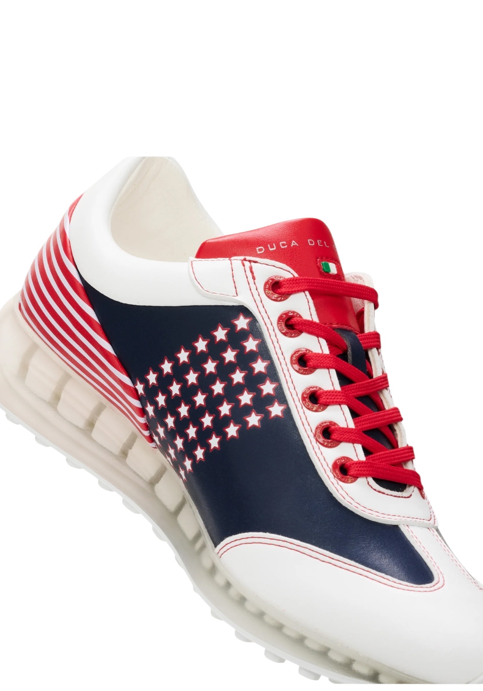 Picture of Duca Del Cosma Ladies Unity Golf Shoes - Red / White / Blue