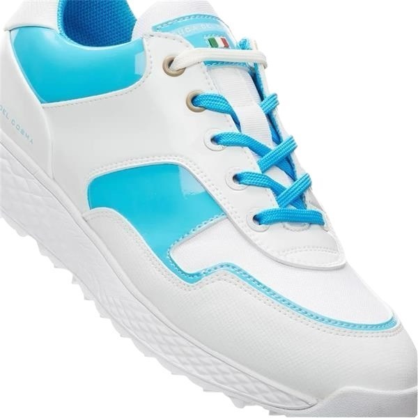 Picture of Duca Del Cosma zns Ladies Padova Golf Shoes - White / Aqua