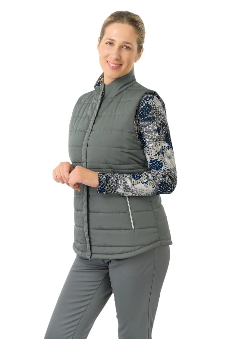 Picture of Pure Golf Ladies Eve Reversible Gilet - Quiet Glade