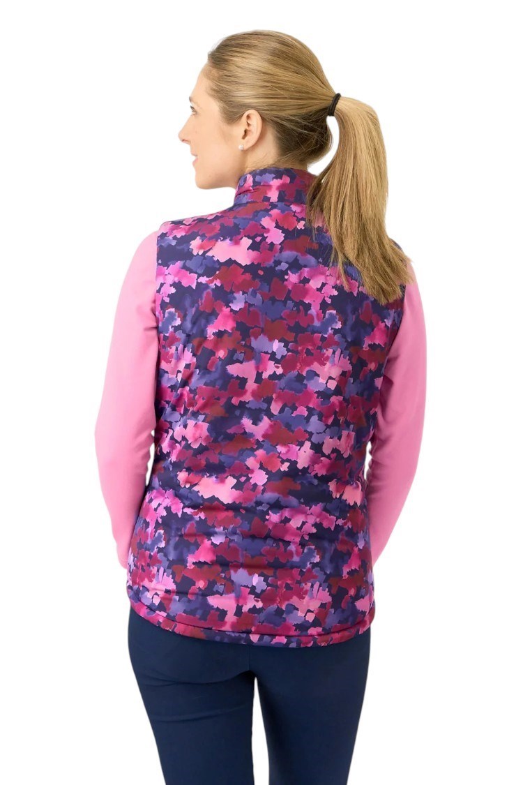 Picture of Pure Golf Ladies Eve Reversible Gilet - Autumn Aquarelle