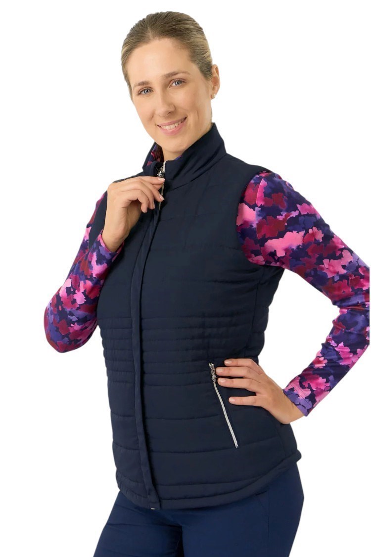 Picture of Pure Golf Ladies Eve Reversible Gilet - Autumn Aquarelle