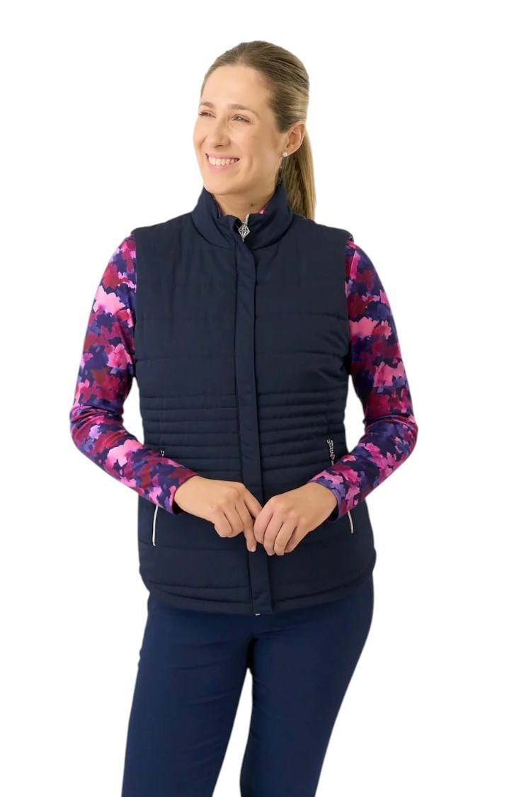 Picture of Pure Golf Ladies Eve Reversible Gilet - Autumn Aquarelle