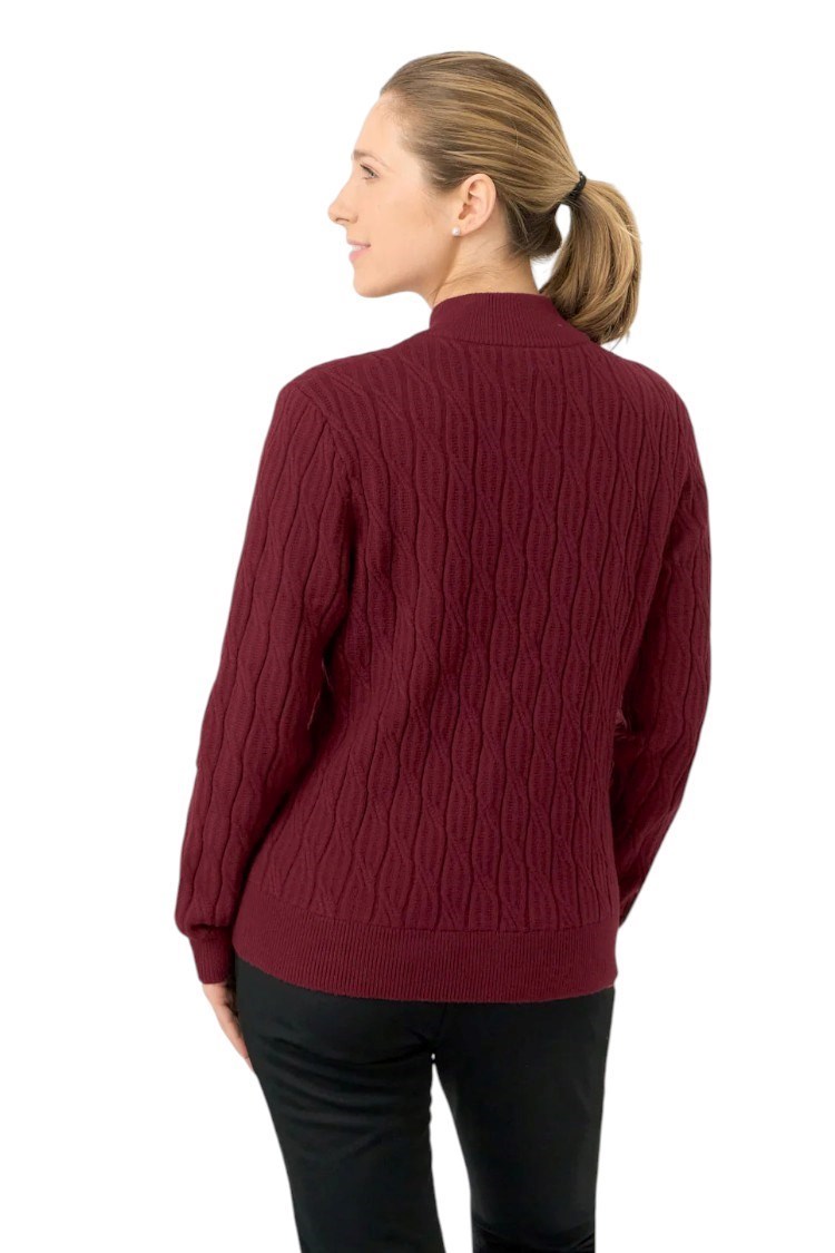 Picture of Pure Golf Ladies Margot Sorrell Lined Jumper - Merlot