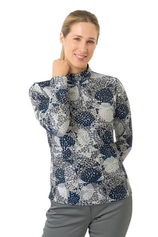 Show details for Pure Golf Ladies Arusha Long Sleeve Midlayer Top - Quiet Glade