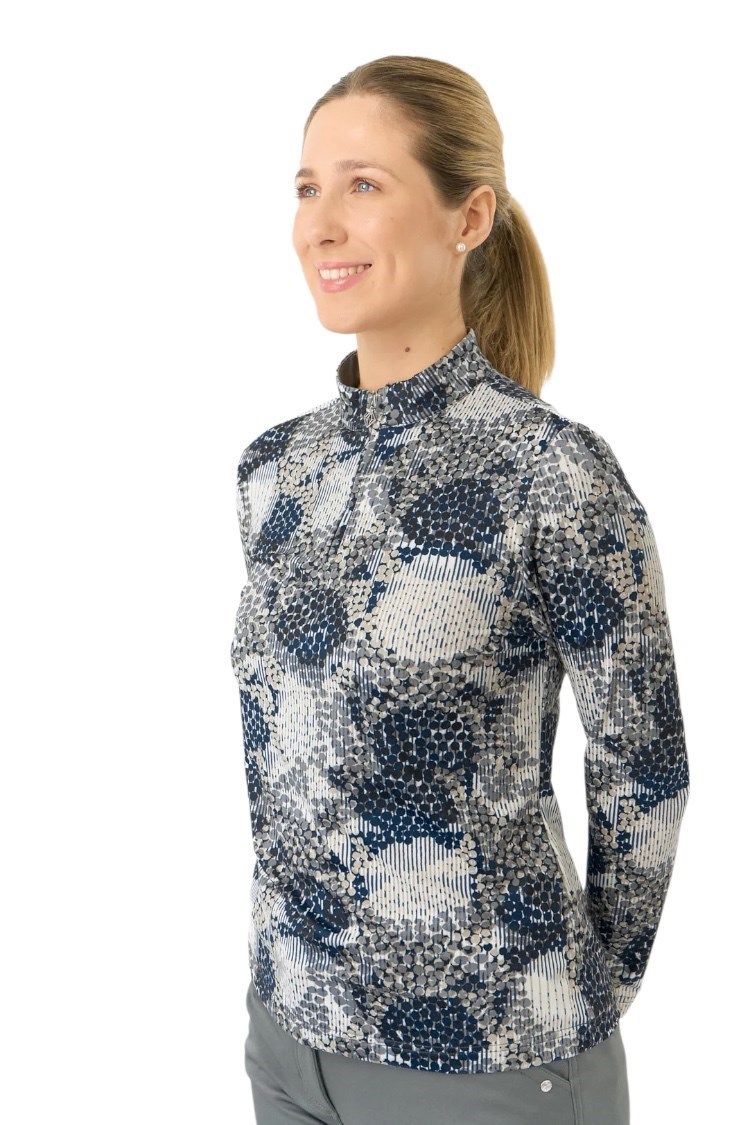 Picture of Pure Golf Ladies Arusha Long Sleeve Midlayer Top - Quiet Glade