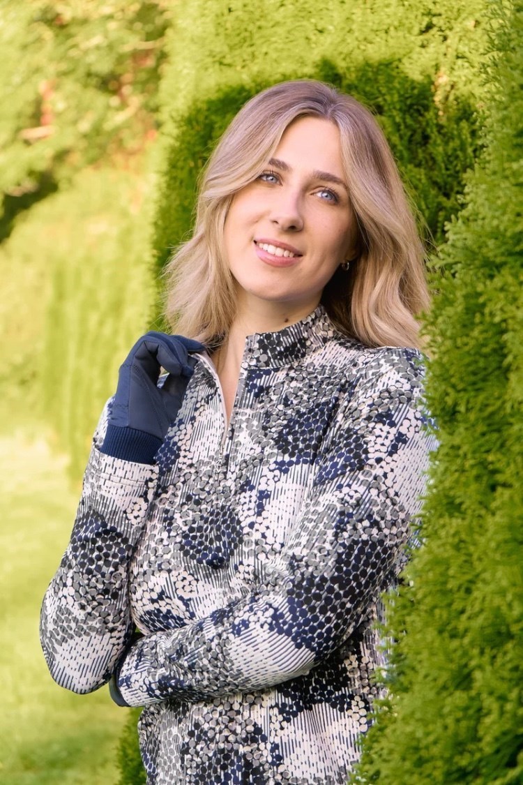 Picture of Pure Golf Ladies  Glacier Fleece Thermal Winter Gloves - Navy