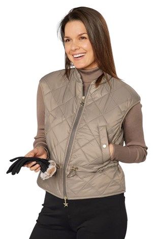 Show details for Swing out Sister Ladies Pearl Active Vest - Walnut Whip
