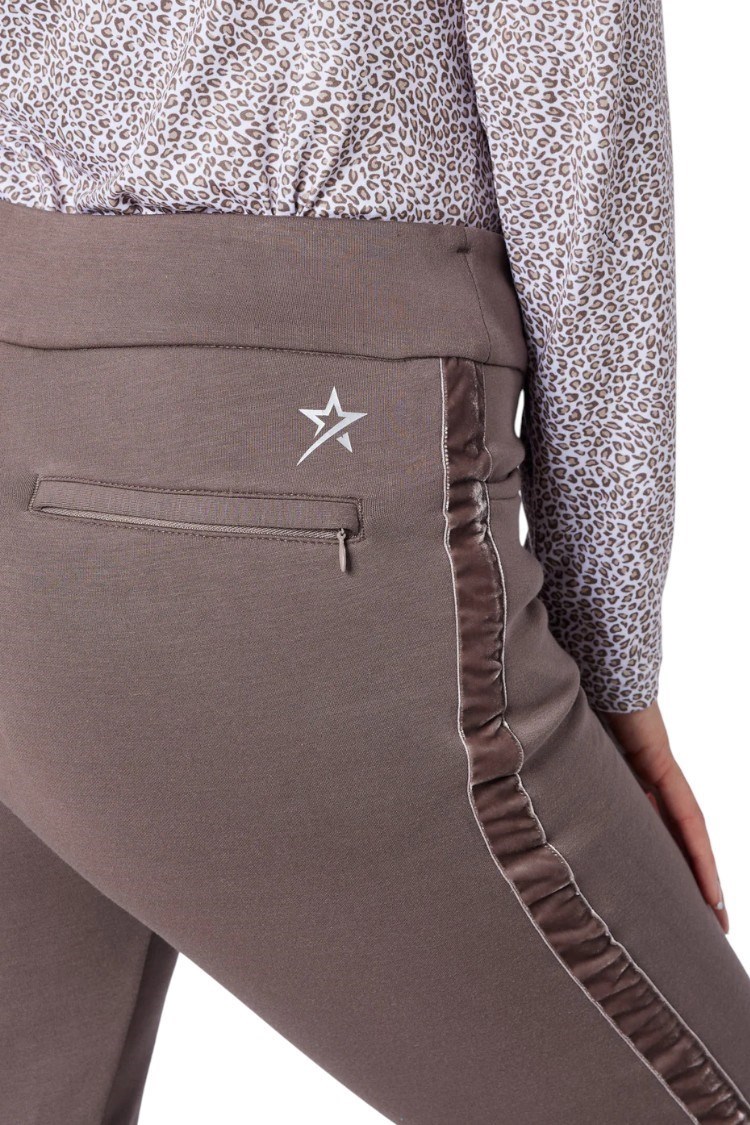 Picture of Swing out Sister Ladies Amber Thermal Fleece Trousers - Walnut Whip
