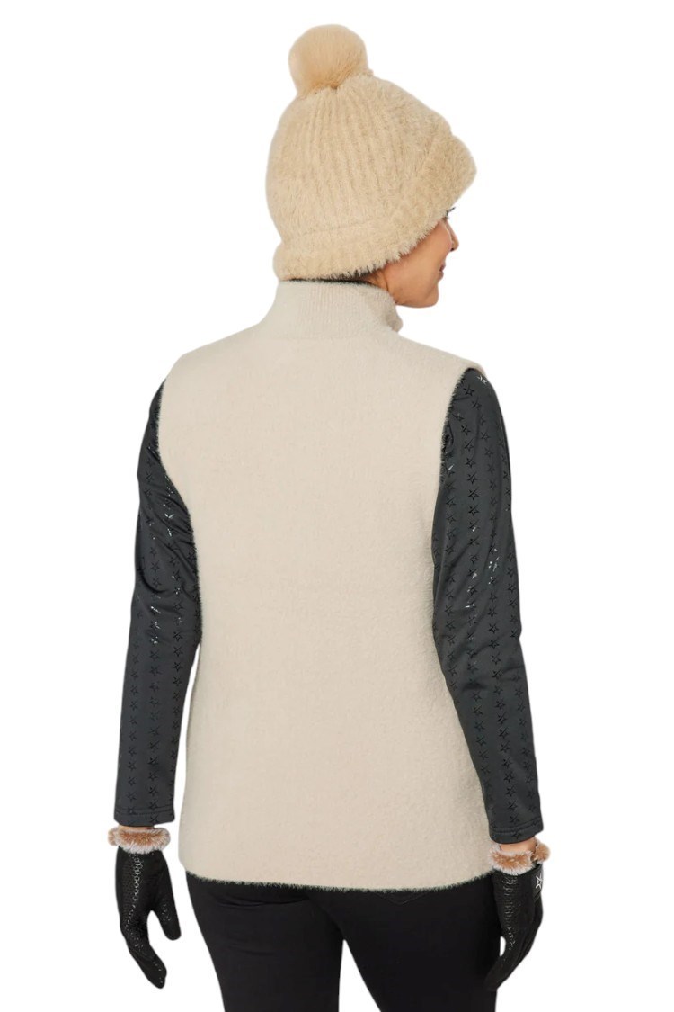 Picture of Swing out Sister Ladies Leo Active Knit Vest - Gilded Beige