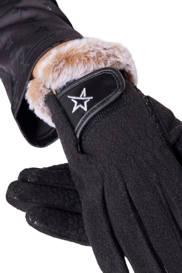 Picture of Swing out Sister Ladies Winter Fleece Gloves - Black