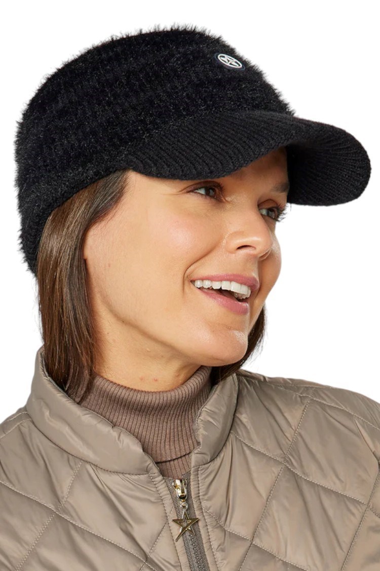 Picture of Swing out Sister zns Ladies Ladies Destiny Peaked Headband - Pitch Black