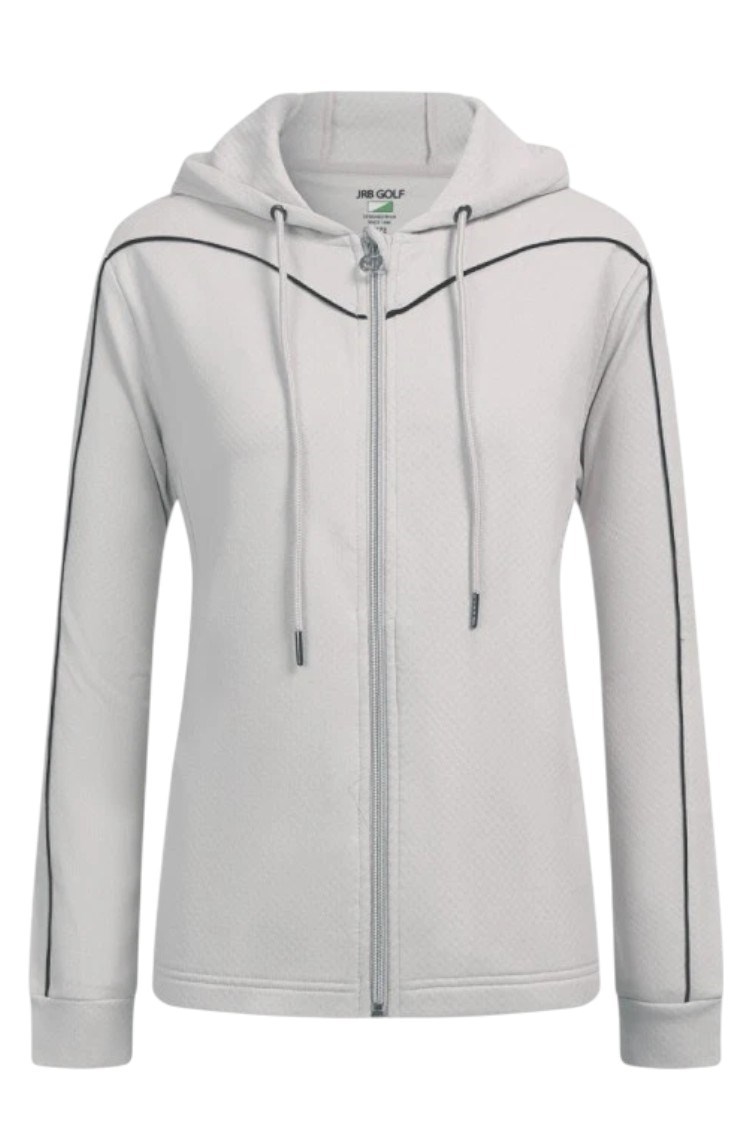 Picture of JRB Women’s Golf Hooded Zip-Up Sweatshirt - Silver Grey