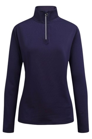 Show details for JRB  Ladies Long Sleeve Quarter Zip Top - Navy
