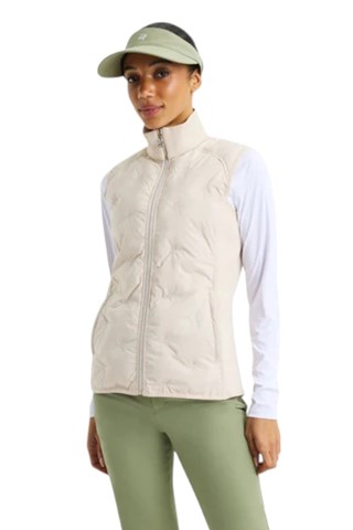 Picture of Rohnisch Ladies Airlite Padded Gilet / Vest - Micro R Check Oat