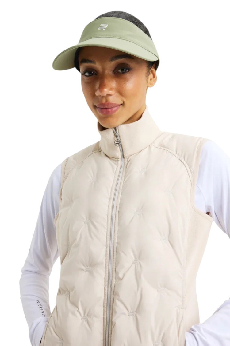 Picture of Rohnisch Ladies Airlite Padded Gilet / Vest - Micro R Check Oat