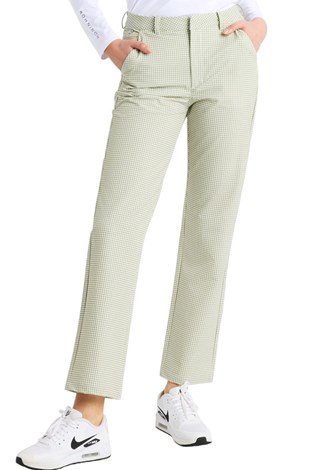 Show details for Rohnisch Ladies Fairway Brushed Pants - Minicheck Sage
