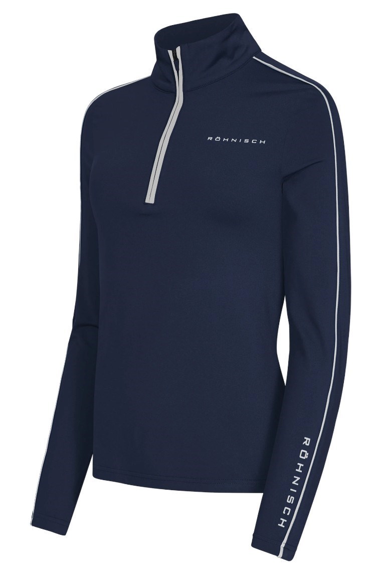 Picture of Rohnisch Ladies Amie Brushed Midlayer Top - Navy