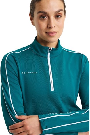 Show details for Rohnisch Ladies Amie Brushed Midlayer Top - Augusta Green
