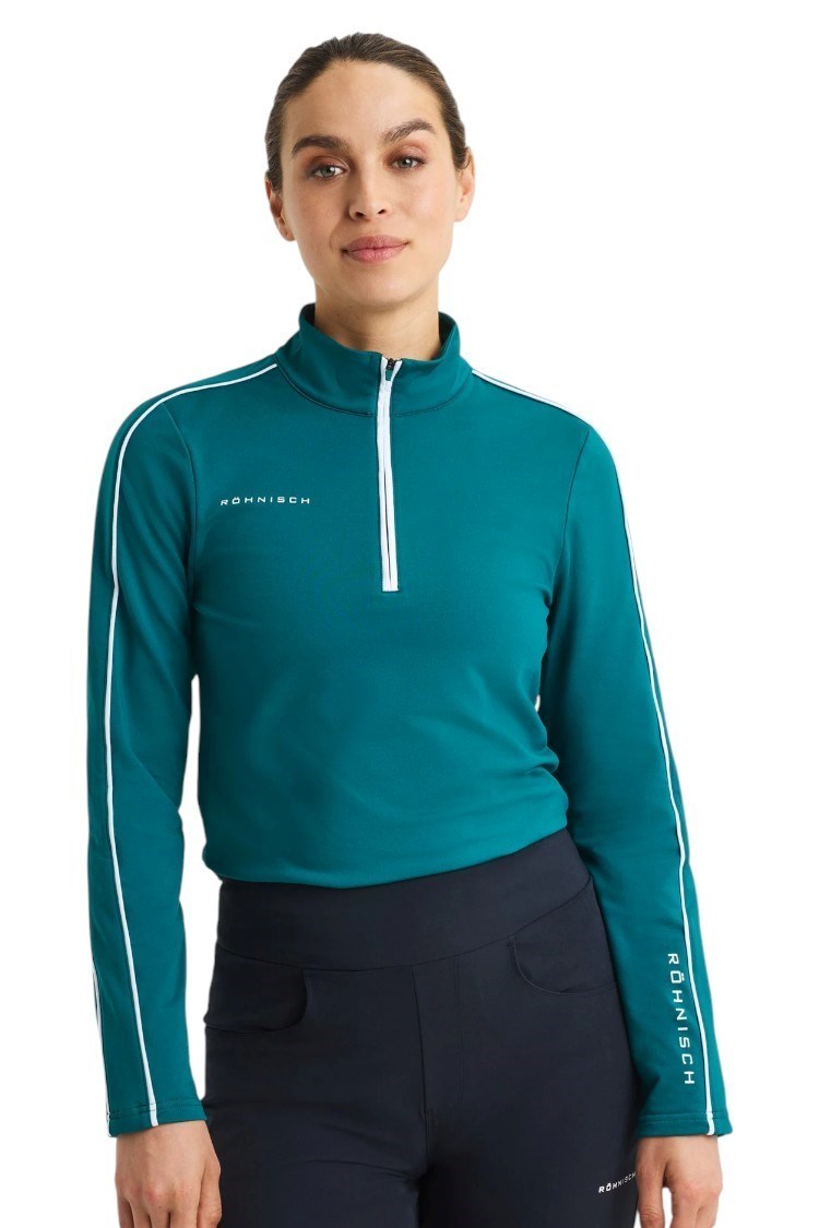 Picture of Rohnisch Ladies Amie Brushed Midlayer Top - Augusta Green