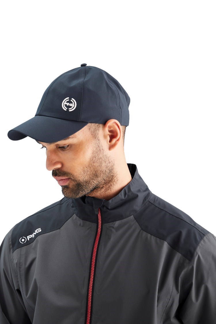 Picture of Ping zns Men's AquaDrive Waterproof Jacket -Asphalt / Black