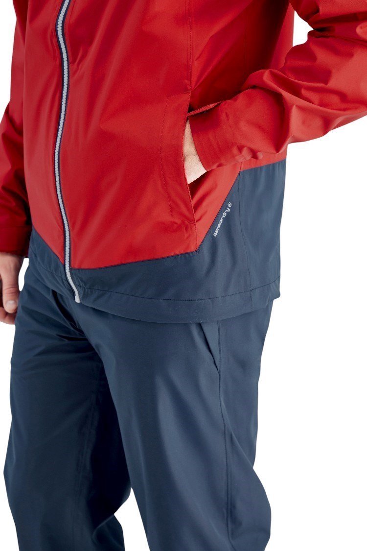 Picture of Ping Men's AquaDrive Waterproof Jacket - Classic Red / Oxford Blue