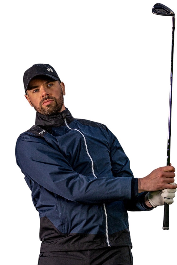 Picture of Ping Men's AquaDrive Waterproof Jacket - Oxford Blue / Black